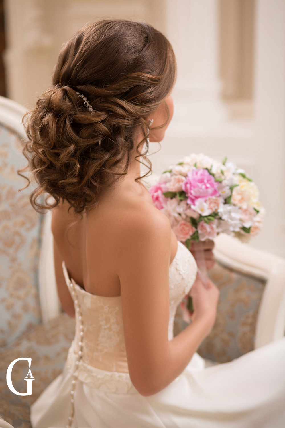 Свадебные прически собранные волосы